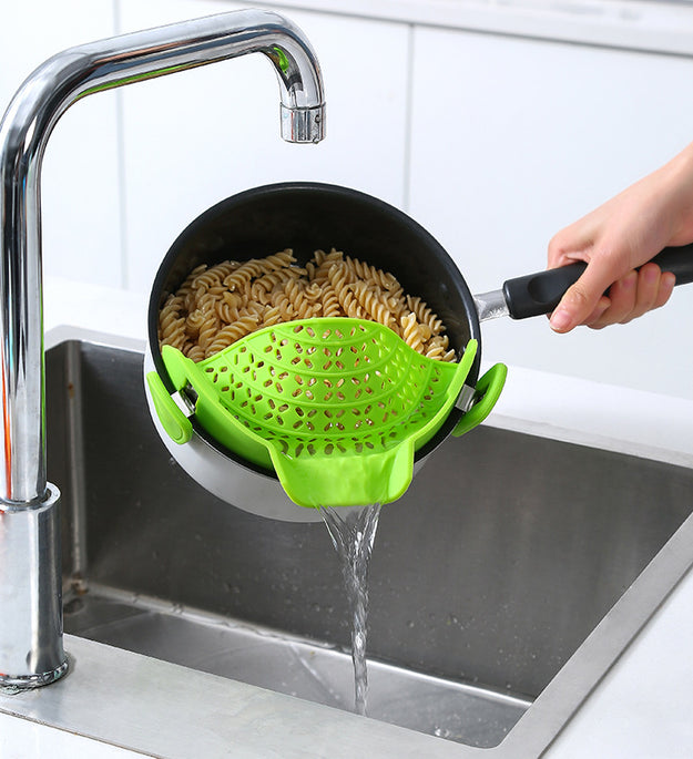 Kitchen Gadgets Silicone Pot Side Drain Stopper