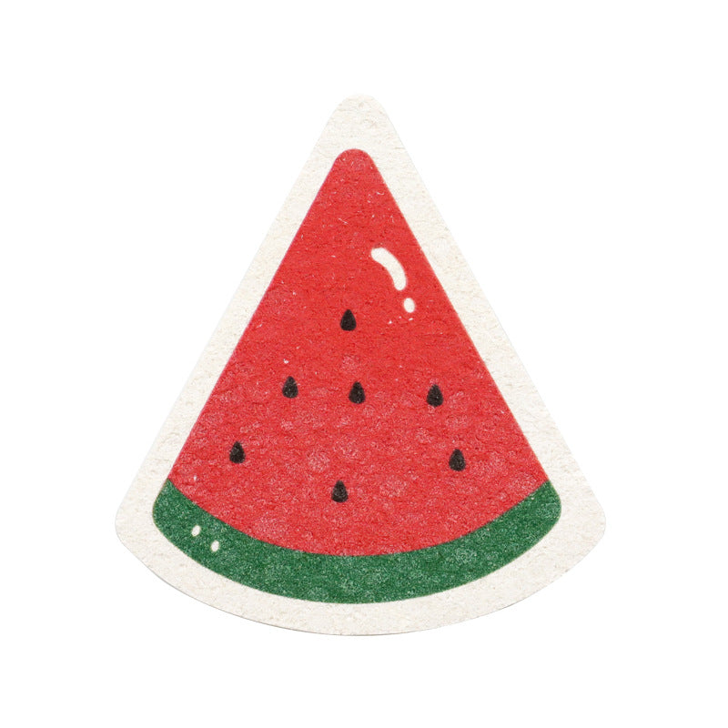 Cartoon Printing Compressed Wood Pulp Sponge Dishwashing Eraser Kitchen Gadgets